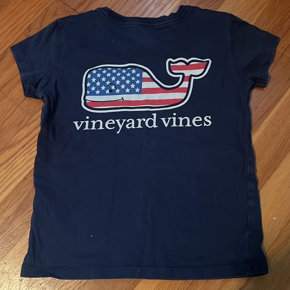 Vineyard Vines, navy short sleeve. Size XS (5-6).